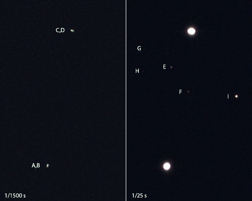 Epsilon Lyrae, 4 Lyrae, 5 Lyrae, Mayer 57, Mayer 58, STF2382, STF2383, STFA 37, WDS18443+3940